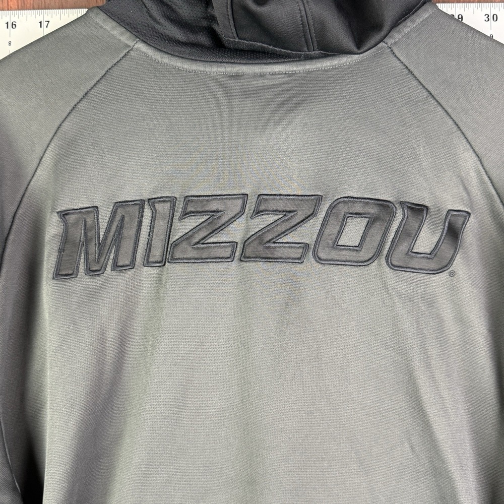 Nike Mizzou Tigers Therma Fit Hoodie Embroidered Logo Gray Men XL NCAA Missouri - Picture 10 of 11